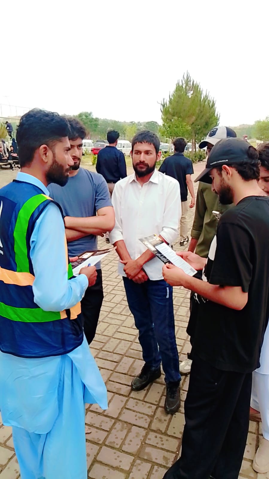 Blood donation activity at Ibadat International University, Islamabad during Ibadat University Blood Donation Camp