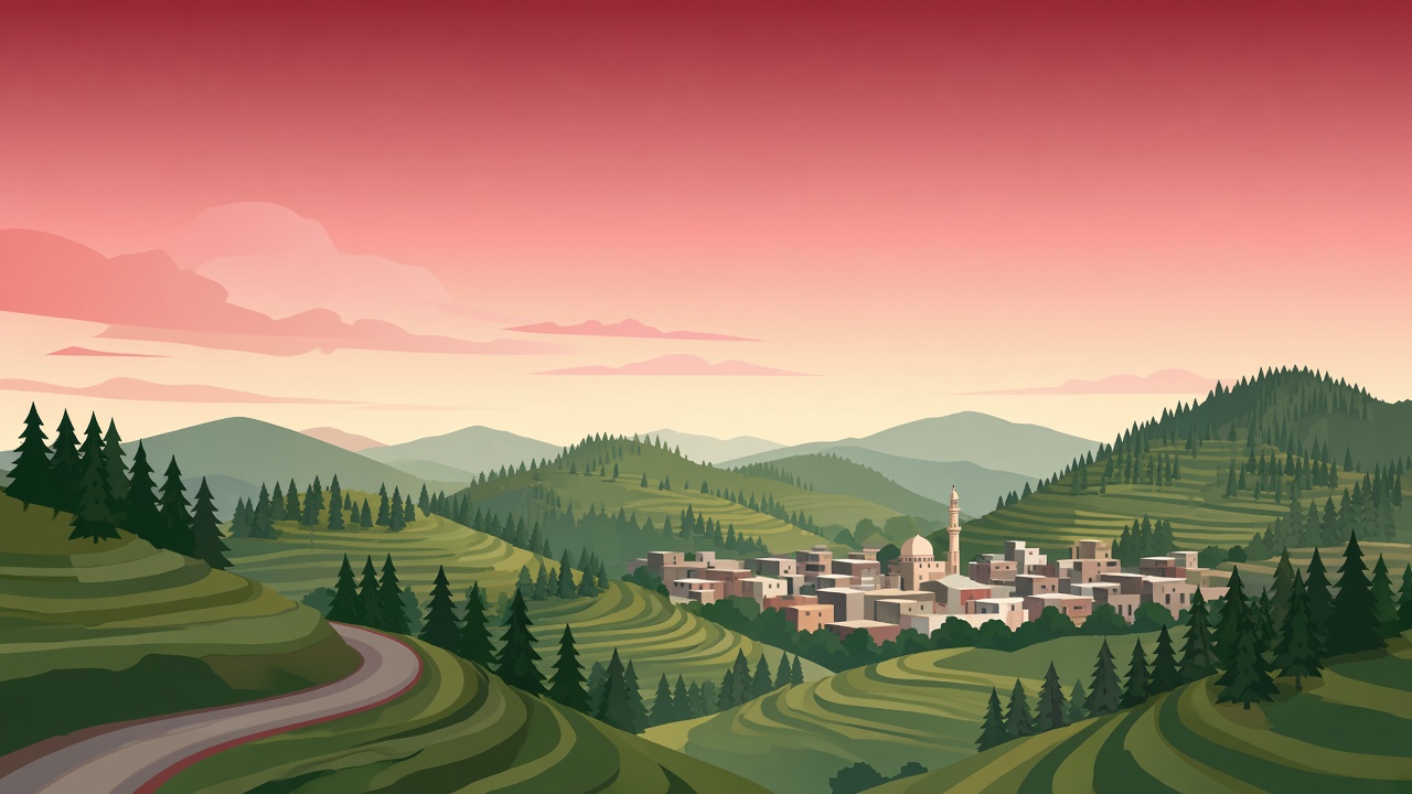The hills and valley town of Kahuta representing the Blood Link Kahuta Chapter